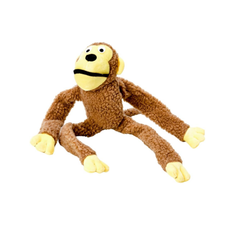 Chalesco Brinquedo Macaco Marrom para Cães
