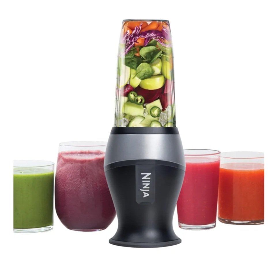 Ninja - Liquidificador Pessoal Compacto, 700 Watts, 2 Copos e 2 Tampas de Bico, Ideal para Smoothies, Batidos