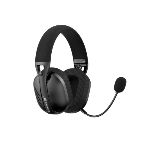 Havit Fone de Ouvido Headset Gamer Fuxi-H3 Black Com Fio e Sem Fio, Wireless 2,4GHz, Bluetooth, Cabo USB-C